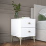 Hanah Home Mesita de Noche BD110 - 4111 Blanca